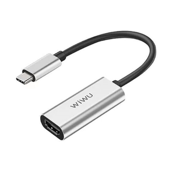 Wiwu Adaptador HDMI a Tipo C para Laptop - Gris 1 Wiwu Adaptador HDMI a Tipo C para Laptop - Gris