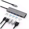 Wiwu Adaptador Hub Multifunción USB-C 5 en 1 ALPHA 532ST - Gris 3 Wiwu Adaptador para Laptop USB-C 5 en 1 Alpha 531ST - Gris