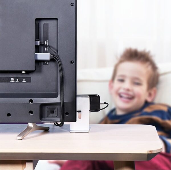 Wiwu cable lightning a HDMI para Iphone - 3 Wiwu Cable Lightning a HDMI X7L + USB 2M Gris