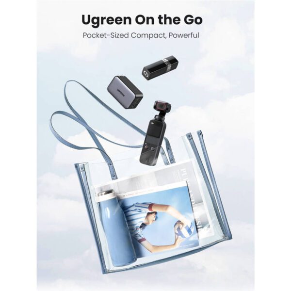 Cargador de pared Ugreen Nexode 65W carga rápida 3 en 1 para iPhone, MacBook, iPad CD244