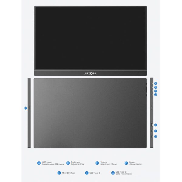 Monitor Portatil para Laptop Arzopa S1 Table Monitor Portatil para Laptop Arzopa S1 Table