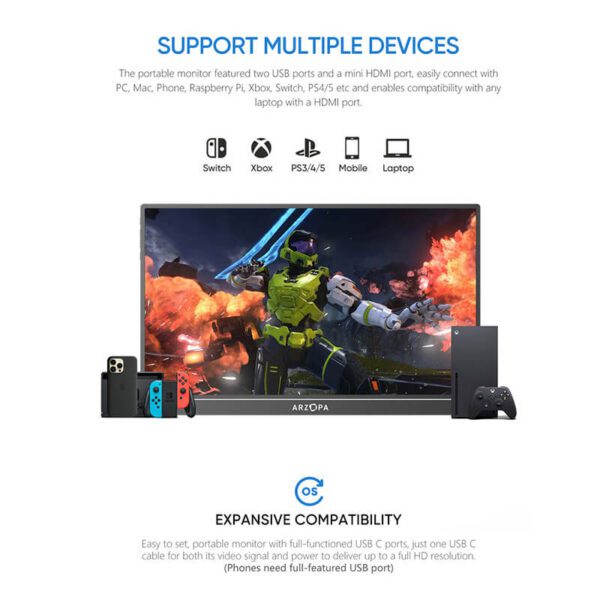 Monitor portatil arzopa A1 Travel Monitor portatil arzopa A1 Travel