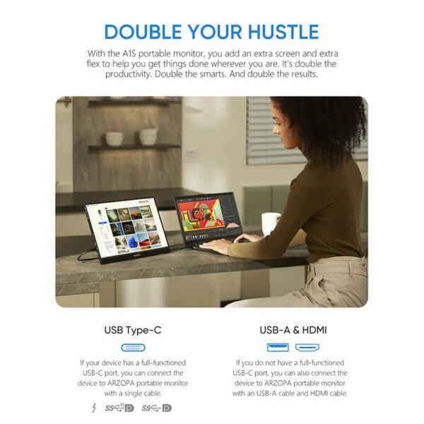 Monitor portatil arzopa Z1FC Monitor gamer portatil arzopa Z1FC