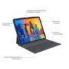 Case con teclado Pro Keys Retroiluminado Zagg para ipad Pro 12.9 - 4 Case con teclado retroiluminado Zagg Pro Keys para iPad Pro 12.9" y iPad Air 13" M2