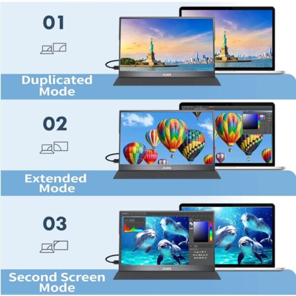 MNN M156F01 Monitor Portatil - 6 MNN M156F01 15.6" FHD Monitor Portátil para Laptop