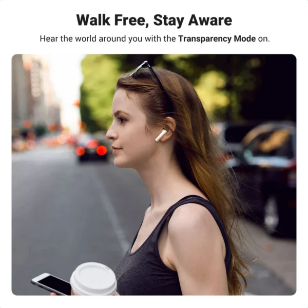 Audífonos inalámbricos  HiTune T3 Ugreen con con cancelación de ruido - Blanco