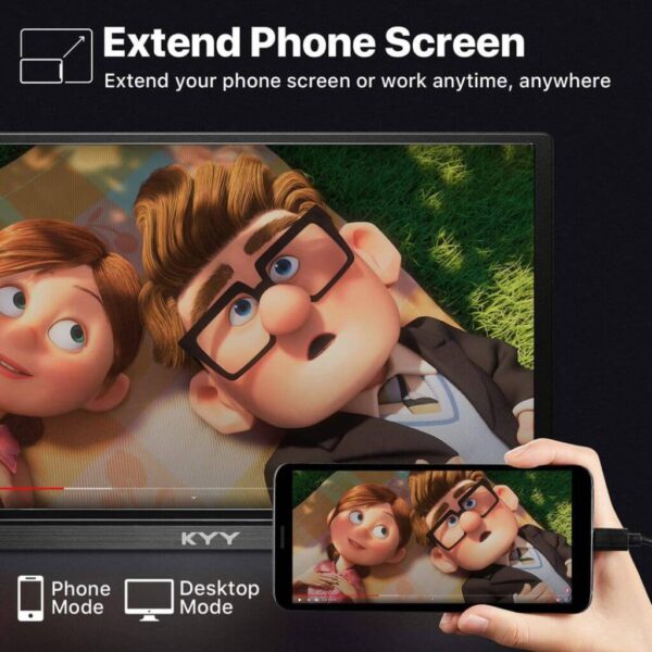 KYY K3 Monitor Portatil - 4 Monitor Portátil KYY K3 15.6" FHD para Laptop