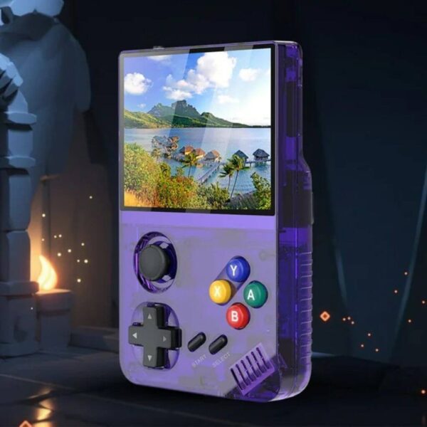 consola retro M19 morado - 4 consola retro m19 morado