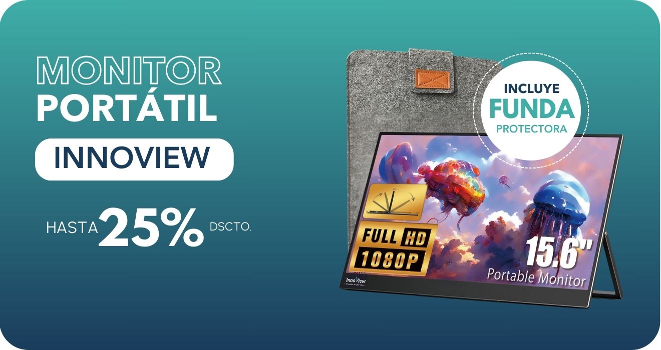 Destacado Monitor Portatil Innoview 15.6 - Desktop